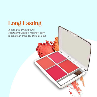 JANOST 4 in 1 Amezing Blusher Palette Pressed Powder Blush(MULTICOLOR)