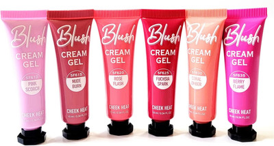 MYEONG Velvet Luminous Multi Color Blush Cream Gel 6 Pcs Set(Multicolor)