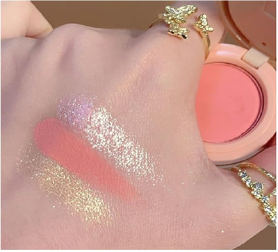 Lui Pui waterproof matte finish blusher perfect pack of 1 3in 1(multicolor)