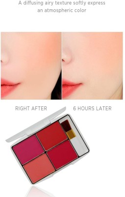 LILLYAMOR 3D Ultra Blush Matte and Shimmer Blusher Palette(MULTICOLOR)