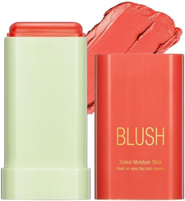 GABBU Multi-Use Lightweight and Long-Lasting Key Blusher Makeup Blush Stick(orange)