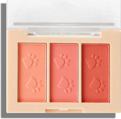 Jiwoo 3 color matte blusher palette + face make up blusher palette(MULTI COLOR)