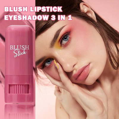 GABBU Lip and Cheek Tint Enriched With Vitamin E Matte Multipurpose blusher1(pink)