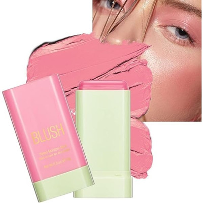 LILLYAMOR HD Blusher Moisturizer Stick | Multi-Use Long Lasting Cream Blusher Stick(Ruby)