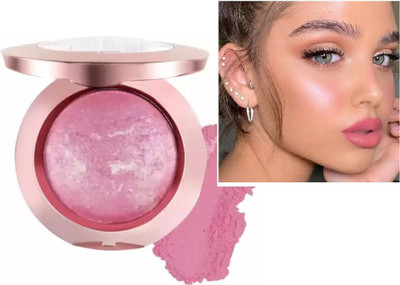 Yuency Matte & shimmer pressed baked pink blusher(pink)