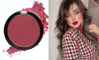 ADJD RED Professional Matte Blusher Makeup Cheeks Face Soft Blusher(RED)