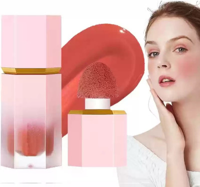 HUZURLU New 3in1 Mousse liquid blush for cheeks + lips + eyes(red)