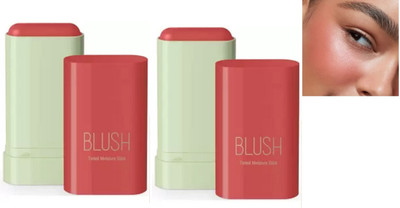 GABBU New Creamy Lightweight Multi-Stick Blusher Moisturize and Blendable Blush(coral oranage)