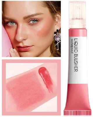 REIMICHI Highly Pigmented & Water Proof Soft Touch Velvet Matte Peach Liquid Blush(PEACH)