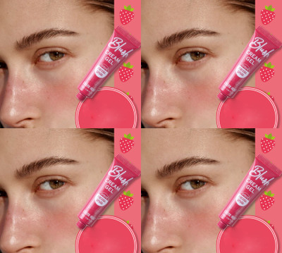 ADJD Blusher for Face Makeup 3-in-1 for Cheeks and Lips(FUCHSIA SPARK)
