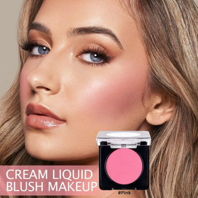BLUST&FAMME Whitesea pink color face powder blusher give a natural blusing look pack of 1(pink)