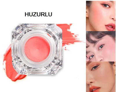 HUZURLU Multi Use Lips Eye Cheeks Tint With Enriched Vitamin C Give Soft Natural Glow(CORAL)