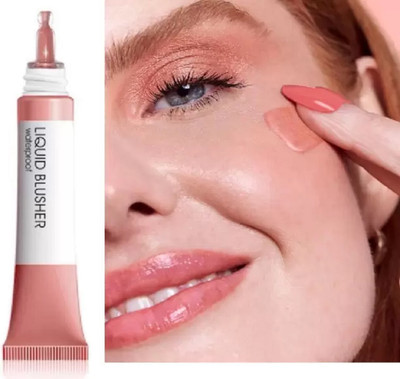 GABBU Peach Pink Matte Liquid Cream Blush Makeup Lightweight Velvet Mousse Texture 1(peach)