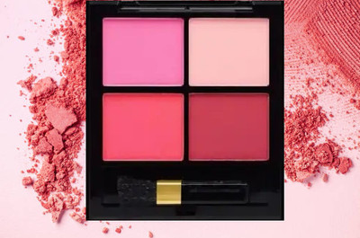 Sheny High Definition Super 4 in 1 Cheek Blush Powder Palettes Blusher(multicolor)