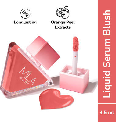 MILA BEAUTÉ Pookie Serum Blush I Soft Matte Finish I Highly Pigmented No Dryness or Patches(Soo Pookie)