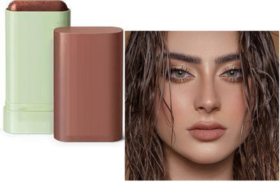 Jiwoo perfect bronzer for face makeup look easy to use(brown)