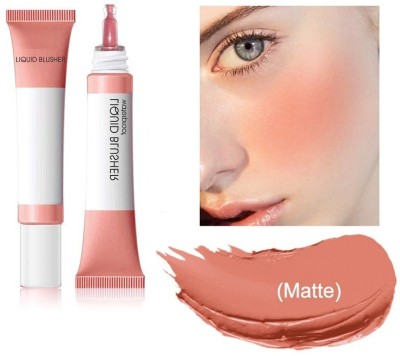 MYEONG VELVET MATTE TUBE LIQUID BLUSHER FOR WATERPROOF BLUSH(LIGHT BROWN)