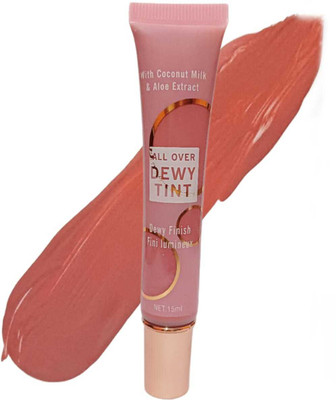 WECHARMERZ Blusher Dewy Blush Liquid Cheek Tint Cheek Colour(Mellow Coral)