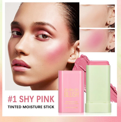 LILLYAMOR 3D Moisturizer Stick | Multi-Use Long Lasting Cream Blusher Stick(PINK)