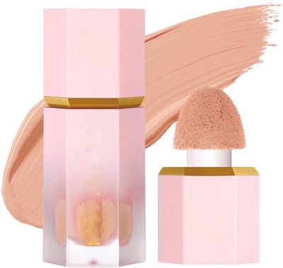 REIMICHI Liquid Mousse Blush With built in sponge applicator(NARURAL PEACH)