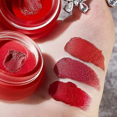 WOONGMI Lip & Cheek Tint | Blush with Beetroot Extract | Long Lasting, & Matte Finish(Red, 16 g)
