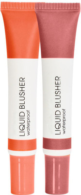adbeni Liquid Blusher, Waterproof Soft Matte Long-Lasting, Weightless Blush(02 Berry Amore & 04 Wet Peach)