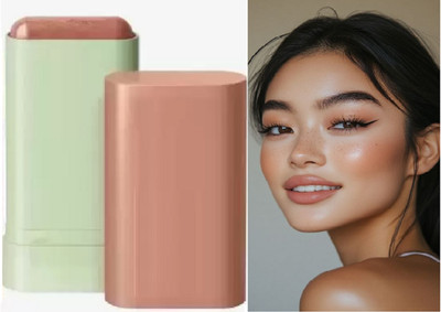 EVERERIN On The Go Blush Stick| Long Lasting| Easy Color Payoff| Infused with Vit-E(Brown)