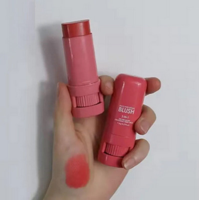 REIMICHI 3 in 1 Multi Purpose Blush Stick(DARK PINK)