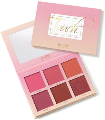 Love Nature Blush Palette of 6 Colour With Pigmented Blusher For A Natural Makeup Look(The Swiss Matte Pigmented Pressed Powder Blush Edition)