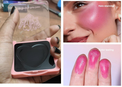ADJD Temperature Change Pink Cream Blusher Magic Long Lasting Waterproof(BLACK)
