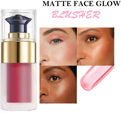 YAWI FACE GLOW SHINE LIQUID MATTE BLUSHER(PINK ROSE)