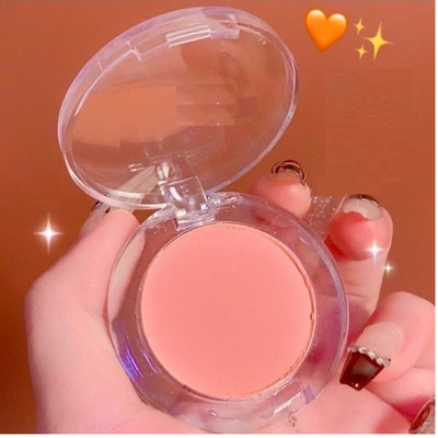 THTC Matte Shimmer Blusher Face Makeup(peach)