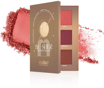 maliao Blusher Contour Palette - Lightweight, Soft-Textured, Finely Milled Powder(Multicolor)