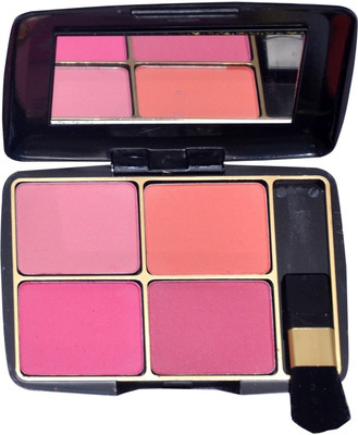 alku Beauty Zone 4 in 1 Amezing Blusher Palette(Multicolor)