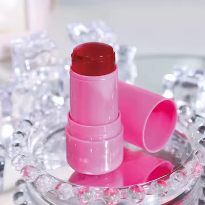 LILLYAMOR Jelly Blush Stick Multi-Use Lip Stain Tint and Cheek Stick Set Of 1(PINK)