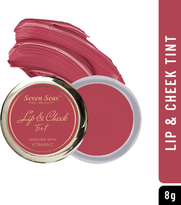 Seven Seas Lips & Cheek Tint With Enriched With Vitamin C Tint With Brush(Calypso Pink)