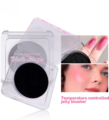 Yuency Black Cream Blush Color Changing Temperature Changing Tinted Cream Blush((pH-REACTIVE COLOR))