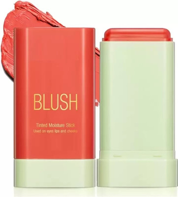 HUZURLU Cream Blush Stick - Multi-Use Makeup Stick for Cheeks and Lip(PEACH)