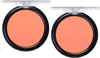 HUZURLU MATTE FINISH, LONG LASTING ORANGE COLOR BLUSHER FOR CHEEKS PACK OF 2(ORANGE)