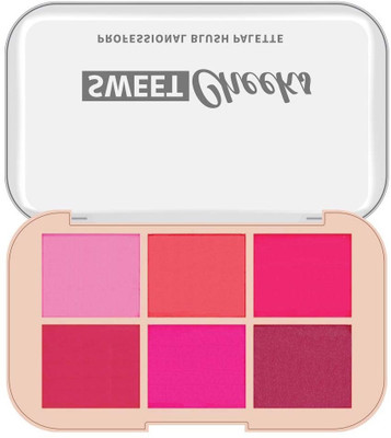 MYEONG Makeup Blush Red disk 6 Colors Cheek Touch Blusher Palette High Quality(Multi Shade)