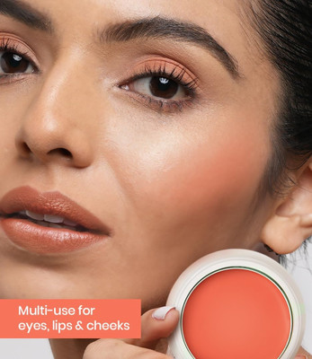 luzimaisa 3-in-1 Tint for Lips,eyes and cheeks Blusher(Soft Salmon)
