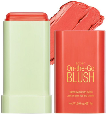 adbeni Tinted On the Glow Moisture Stick | Hydrating Face & Blush Balm, Natural Finish(JUICY)
