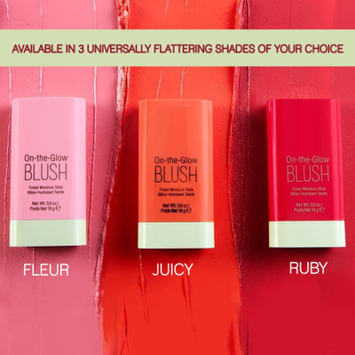 LILLYAMOR Soft Makeup Blush Stick | Solid Moisturizer Stick Pack Of 3(Multicolor)
