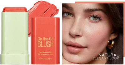 LILLYAMOR Light Makeup Blush Stick | Tinted Solid Stick with Long Lasting(Peach)