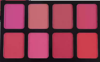 Facejewel 8in1 Shimmer & Matte Blusher Palette Ultra Smooth & Silky(Multicolor)