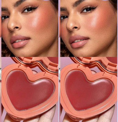 Latixmat Combo Soft Cream Blush Face Blush Long-Wearing Brown Smudge Proof(Brown)