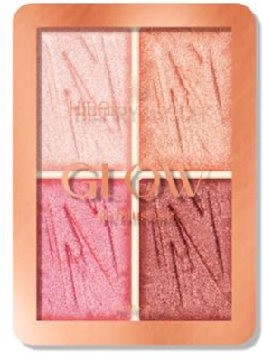 Hilary Rhoda 4 Attractive Shades Glow Blusher Palette(Shade 03)