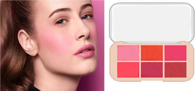 Jiwoo matte blush palette Lightweight Long Lasting HD Finish Silky Smooth Texture(multi)