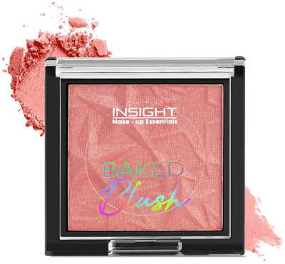 Insight Cosmetics Baked Blush & Highlighter For Face (Shimmery & Glossy Finish) 05(Dahlia Rose)