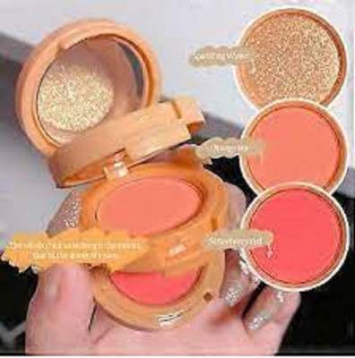Lui Pui 3 in 1 best mini palette blusher & highlighter(MULTICOLOR)